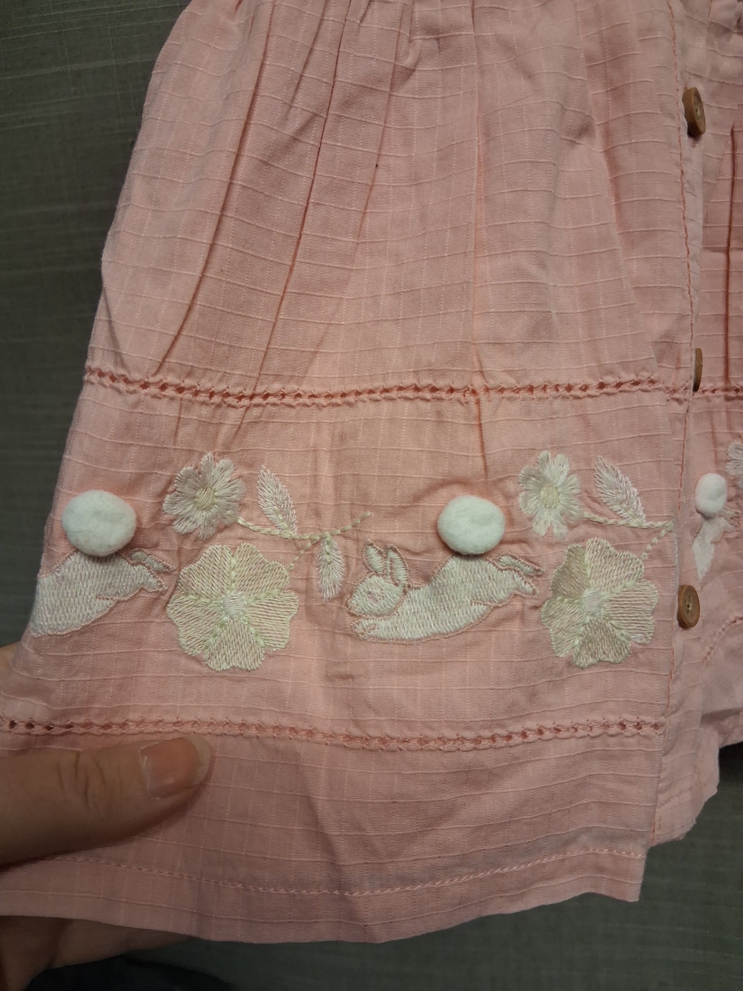 Marks and Spencer Peter Rabbit Pink Dress Short Sleeve Age 3-6 Months