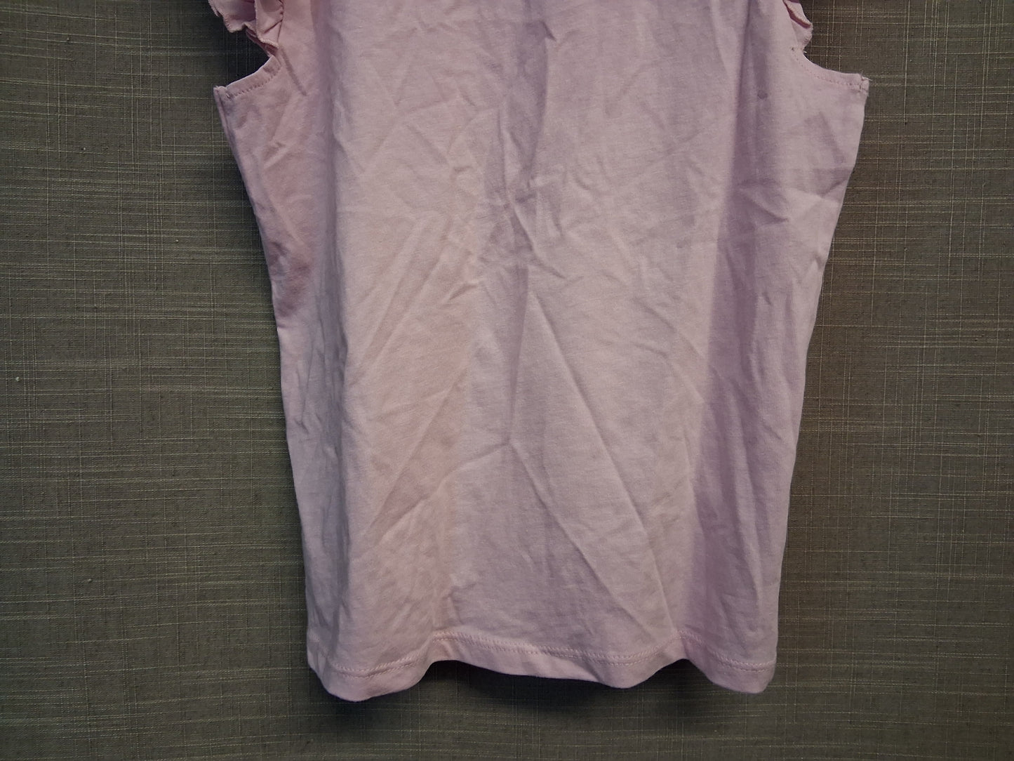 Primark Pink Ruffle Sleeveless T-Shirt Age 6-7 Years New