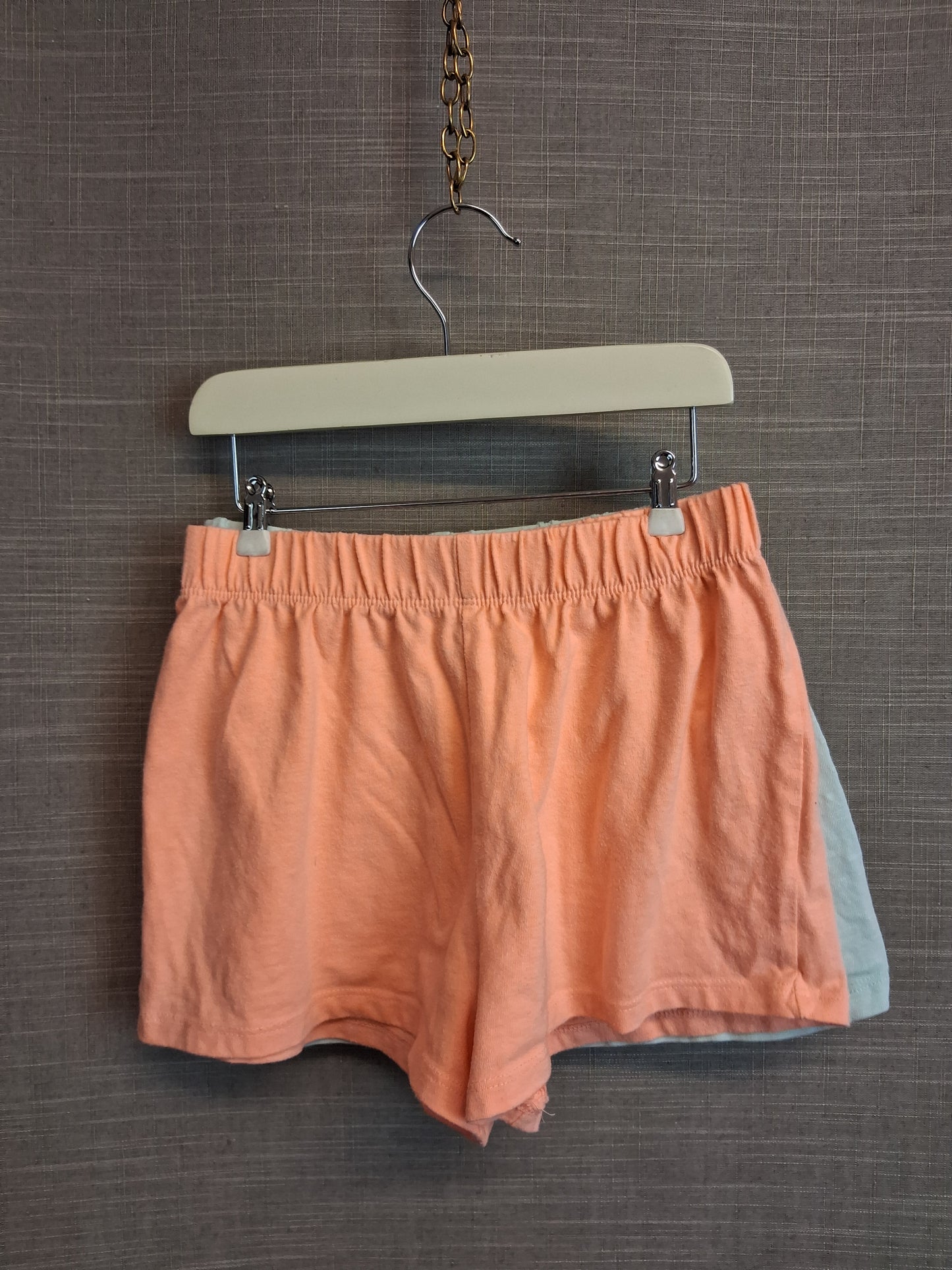Next Girls 2 Pairs Jersey Shorts Age 4-5 Years Neon Orange & Green