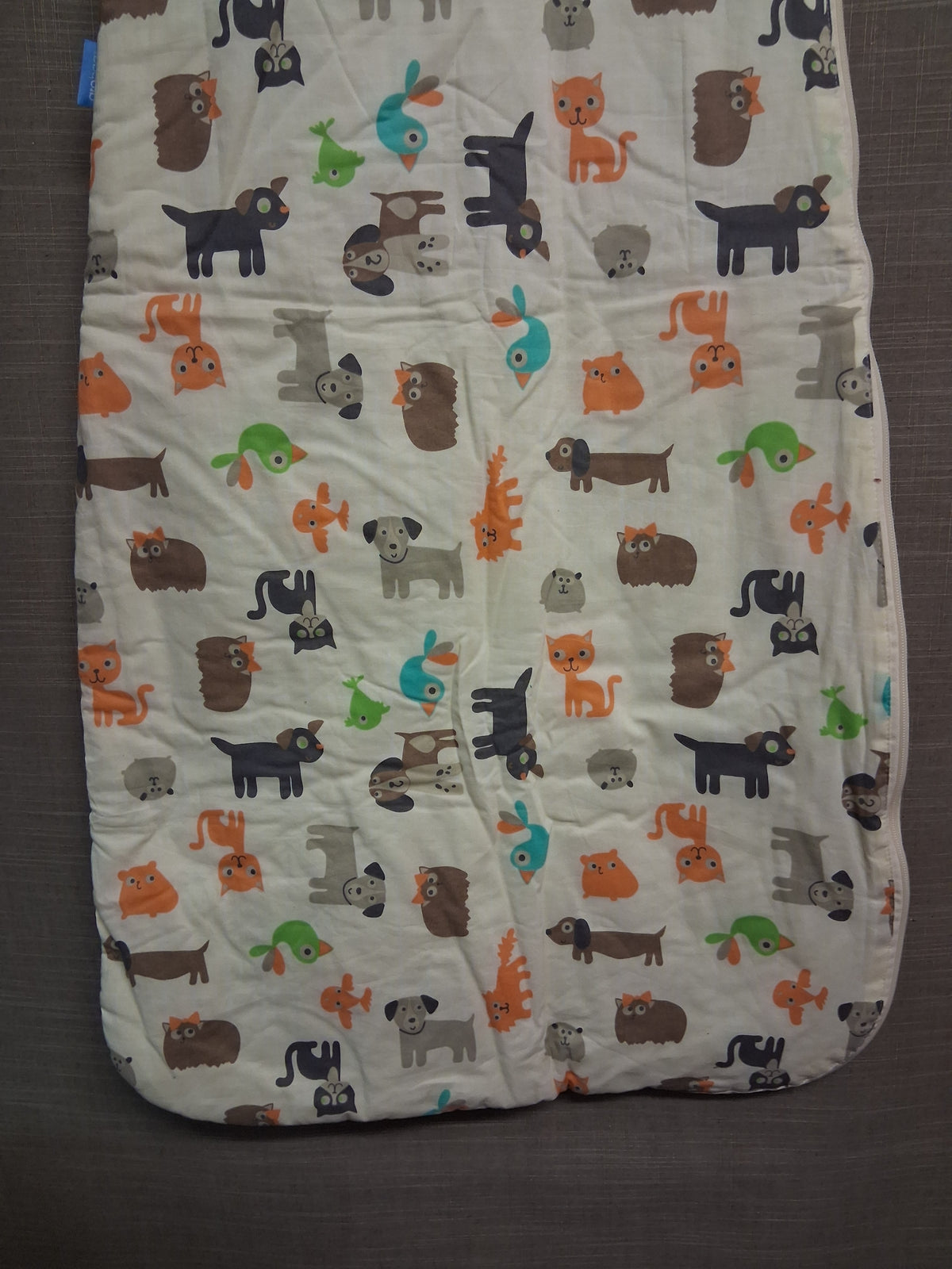 The Gro Co Sleeping Bag Sack Cream Farm Animal Print Age 18-36 Months 2.5 Tog