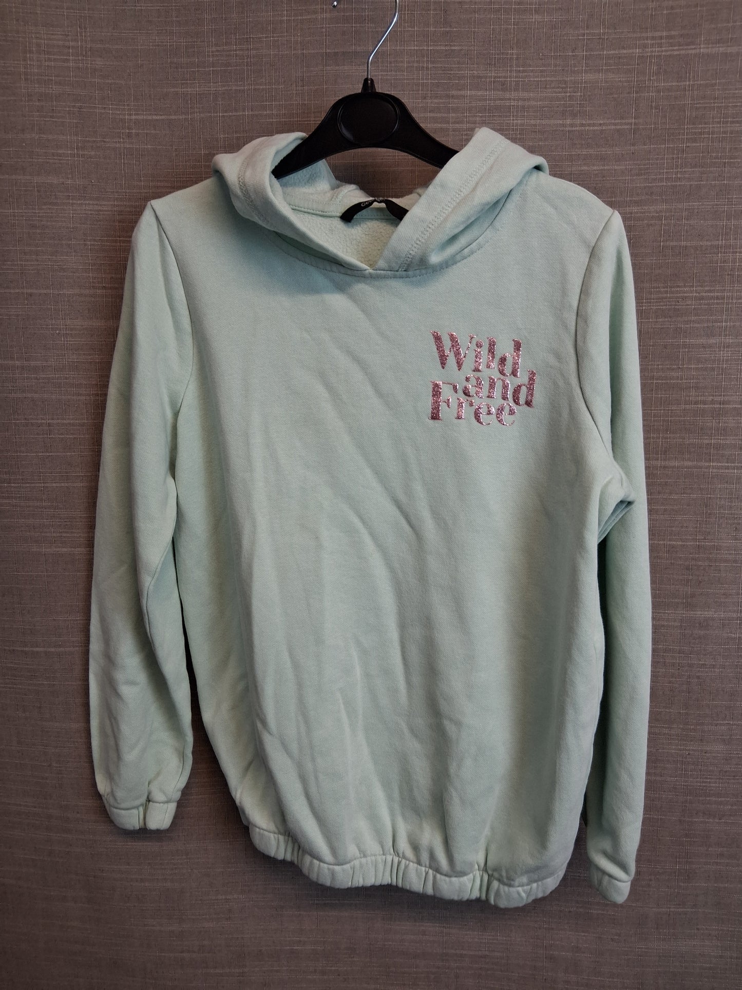George Girls Green Jersey Hoodie Age 10-11 Years