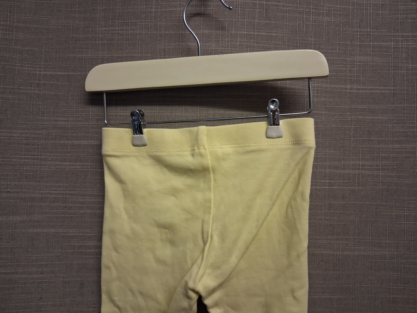 Next Girls Yellow Jersey 100% Cotton Leggings Age 9-12 Months