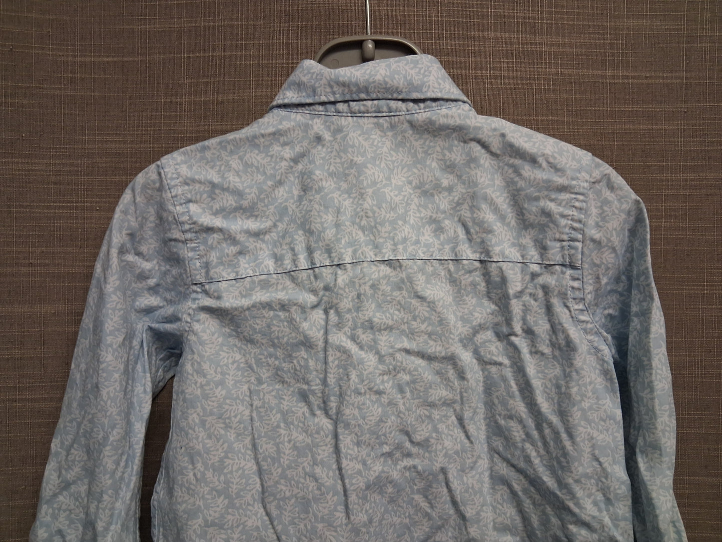 Mothercare Boys Light Blue Floral  Long Sleeve Shirt Age 2-3 Years