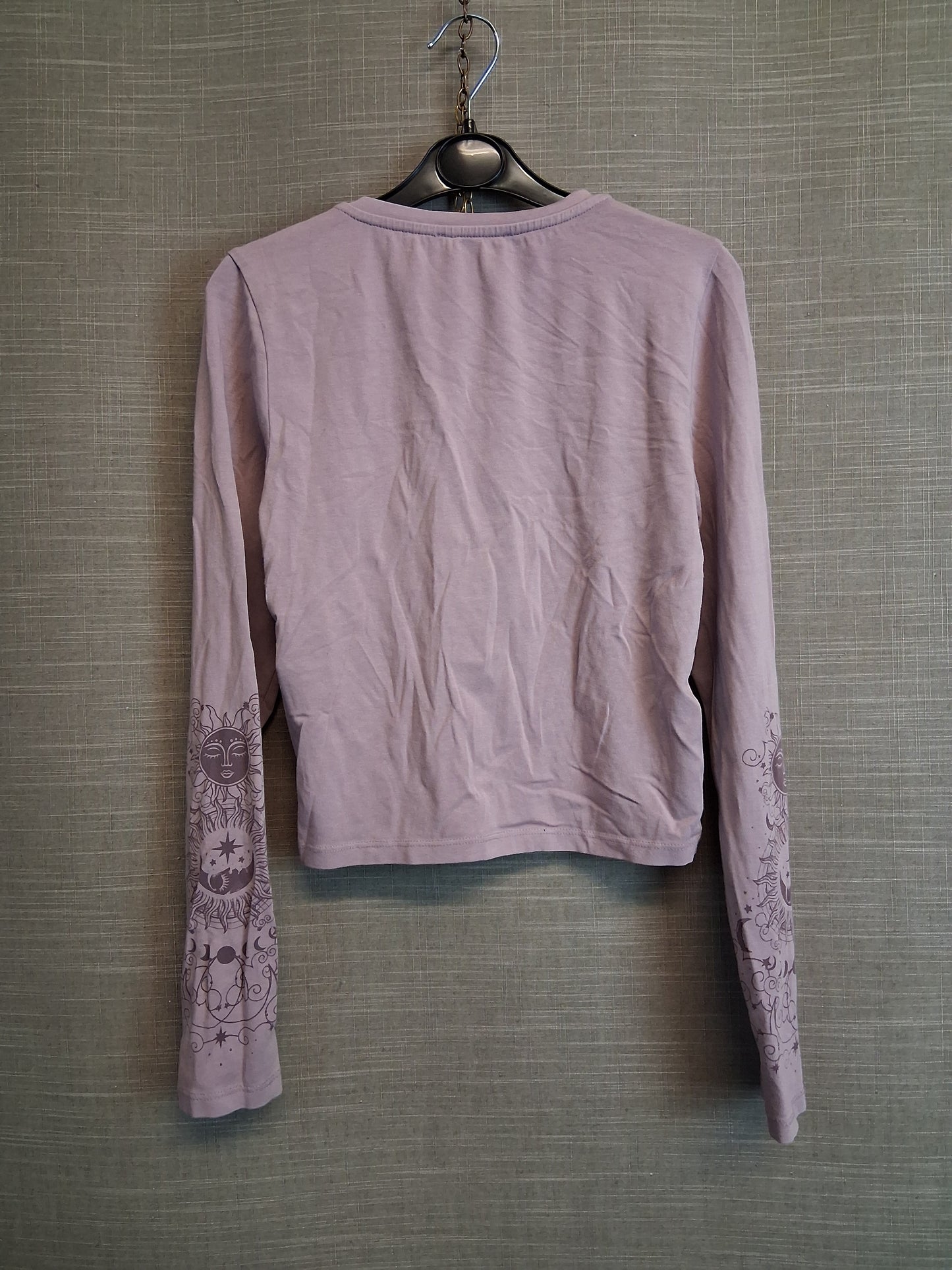 New Look Girls Lilac Long Sleeve T-Shirt Age 12-13 Years Stars and Moon Print