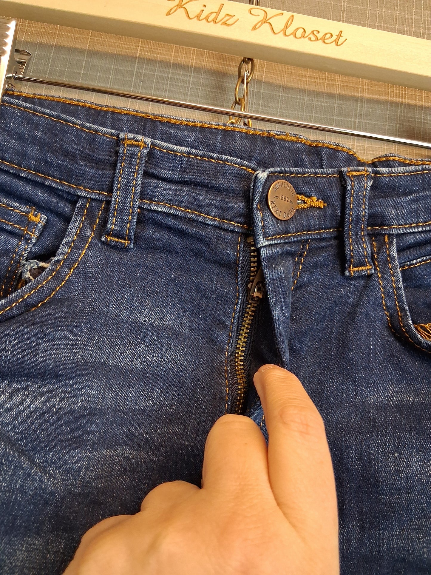 Next Boys Blue Darkwash Denim Jeans Age 10 Years