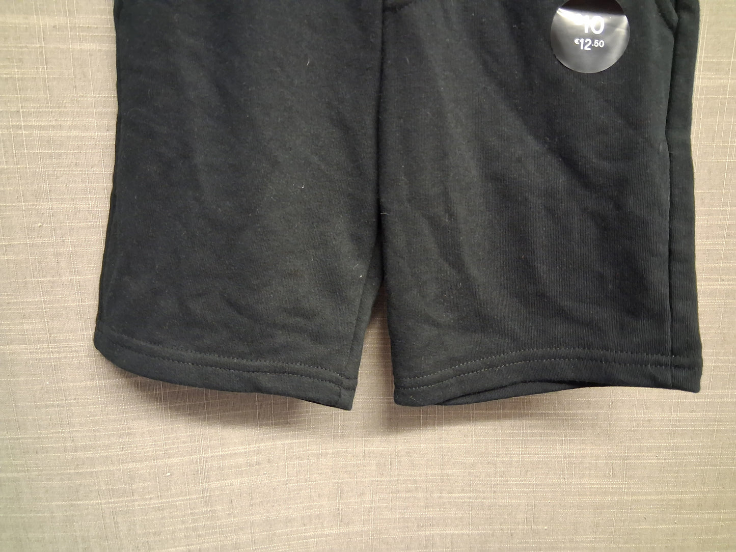 F&F Black Jersey Jogger Shorts Elastic Waist Age 5-6 Years