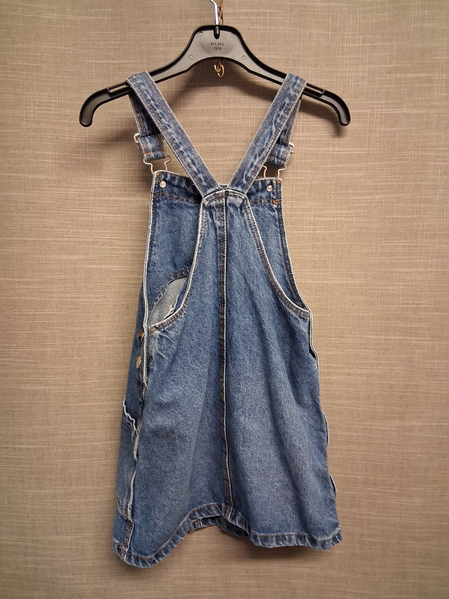 Primark Girls Blue Denim Pinafore Dress Age 7-8 Years