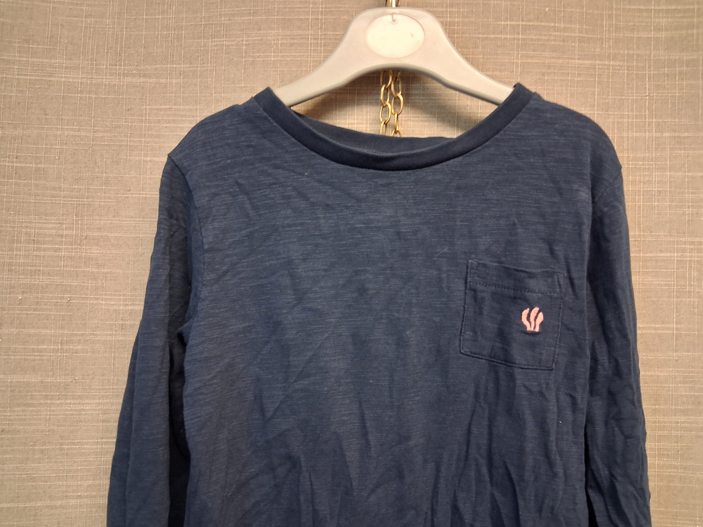 Fat Face Girls Navy Long Sleeve T-Shirt Age 6-7 Years