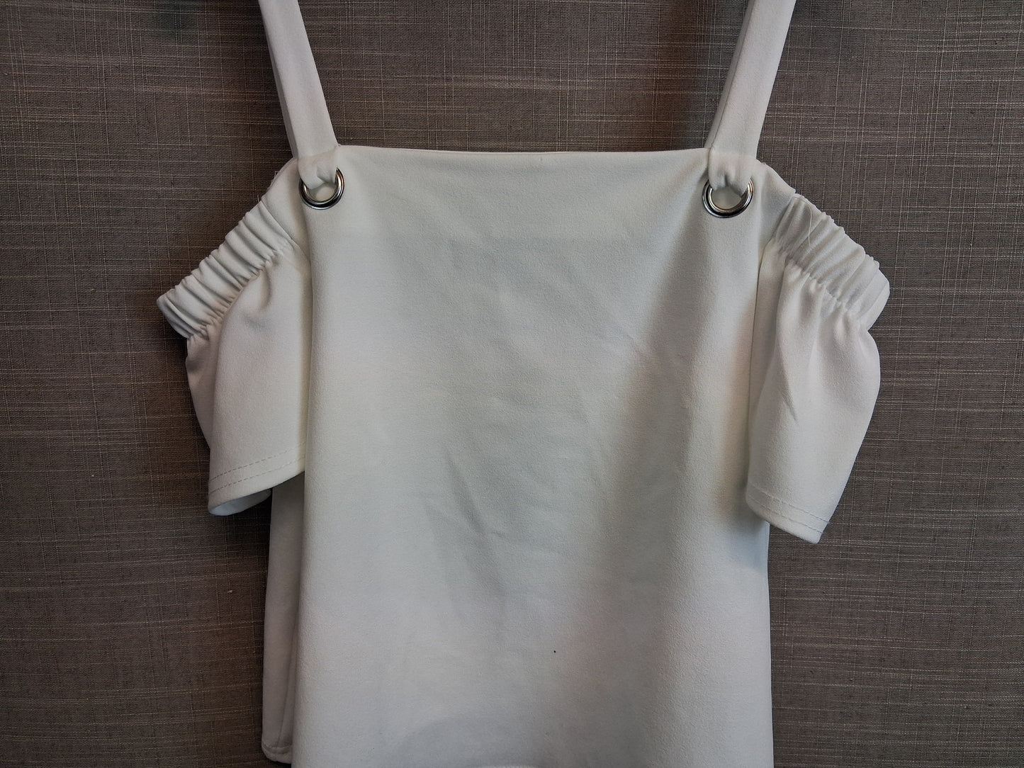New Look Girls White Cold Shoulder Top Age 10-11 Years New