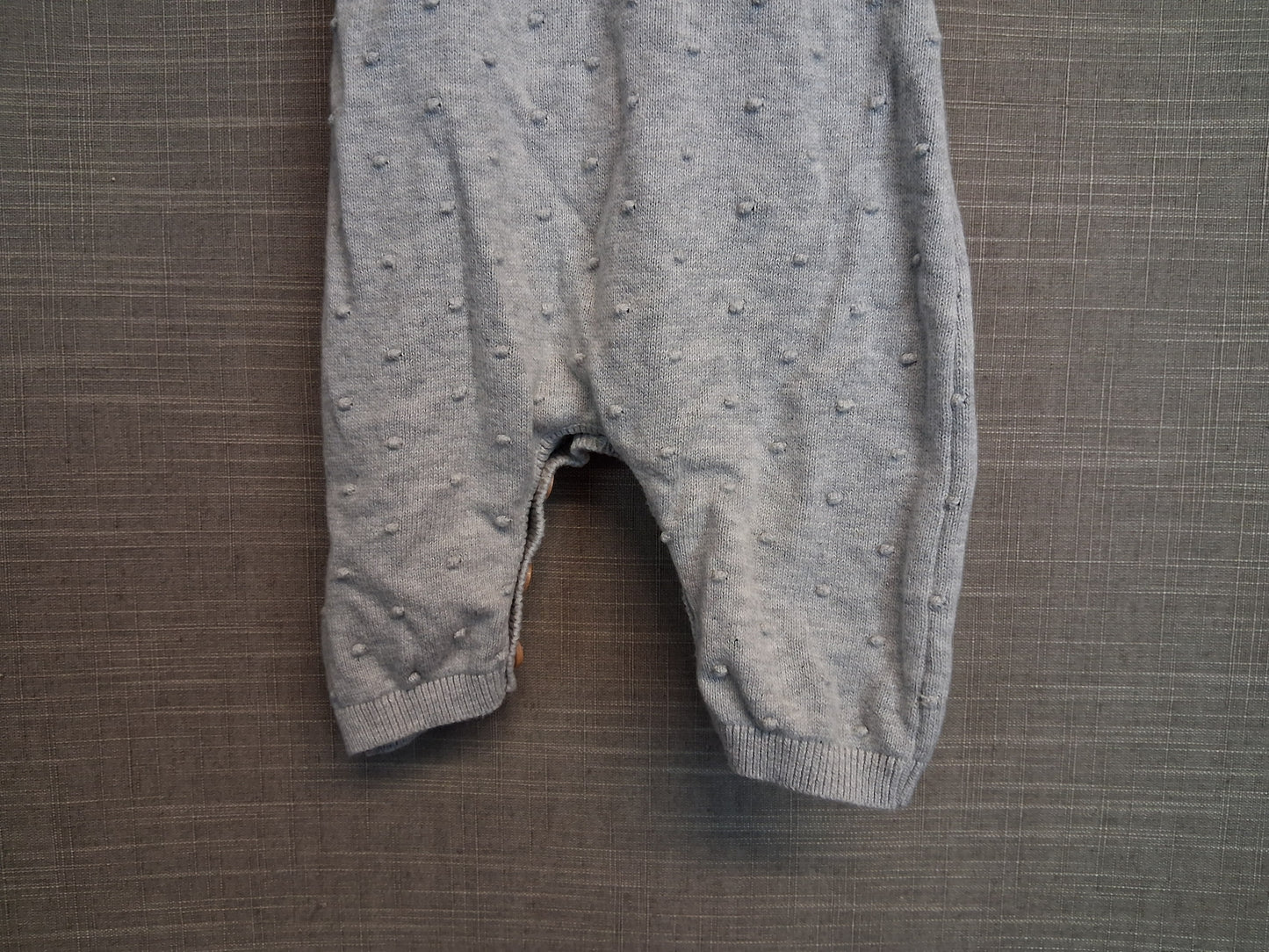 Billie Faiers Boys Grey Knitted Bunny Dungarees Age Tiny Baby