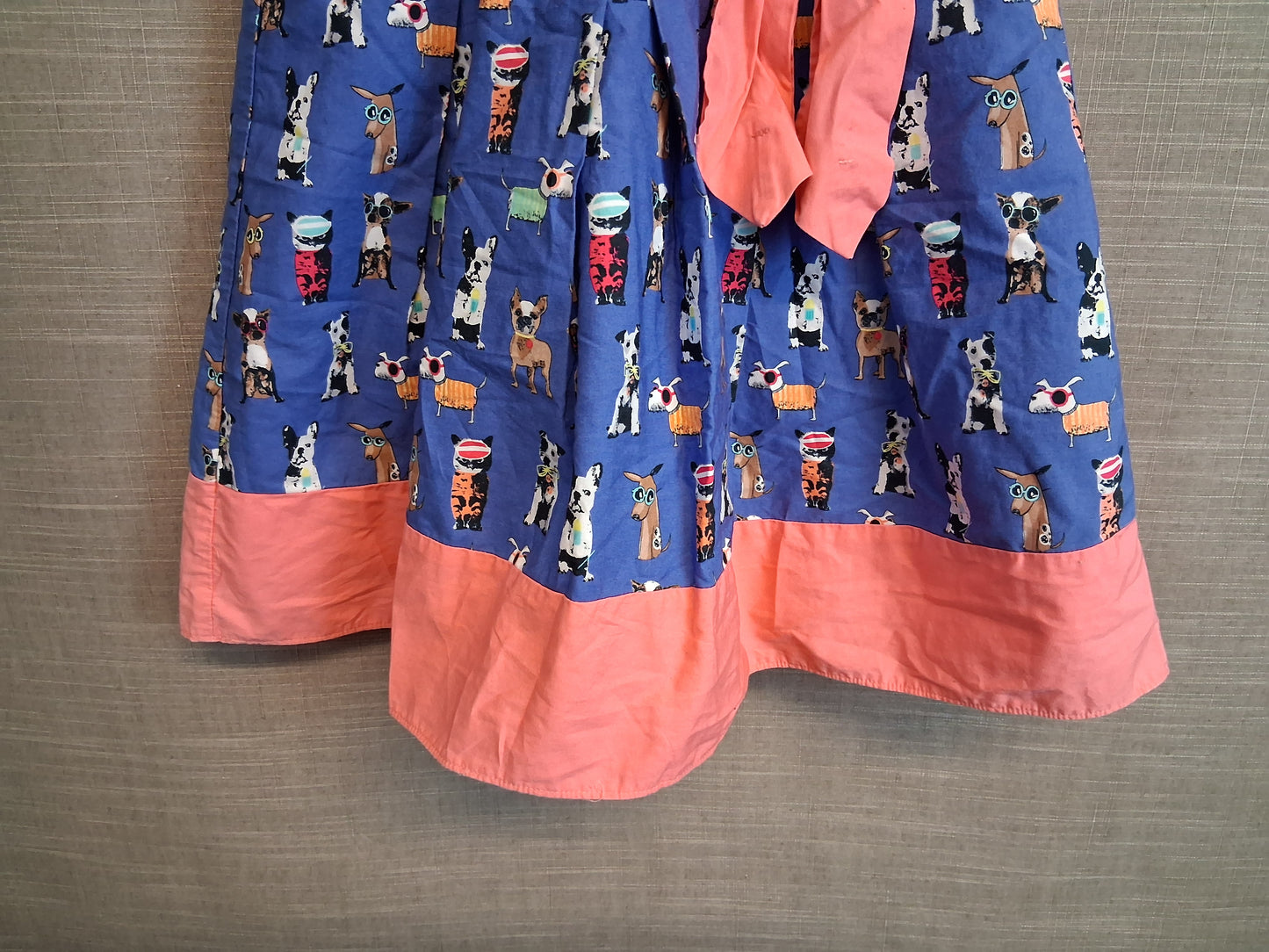 Next Girls Multicolour Dog Theme   Dress Age 8-9 Years
