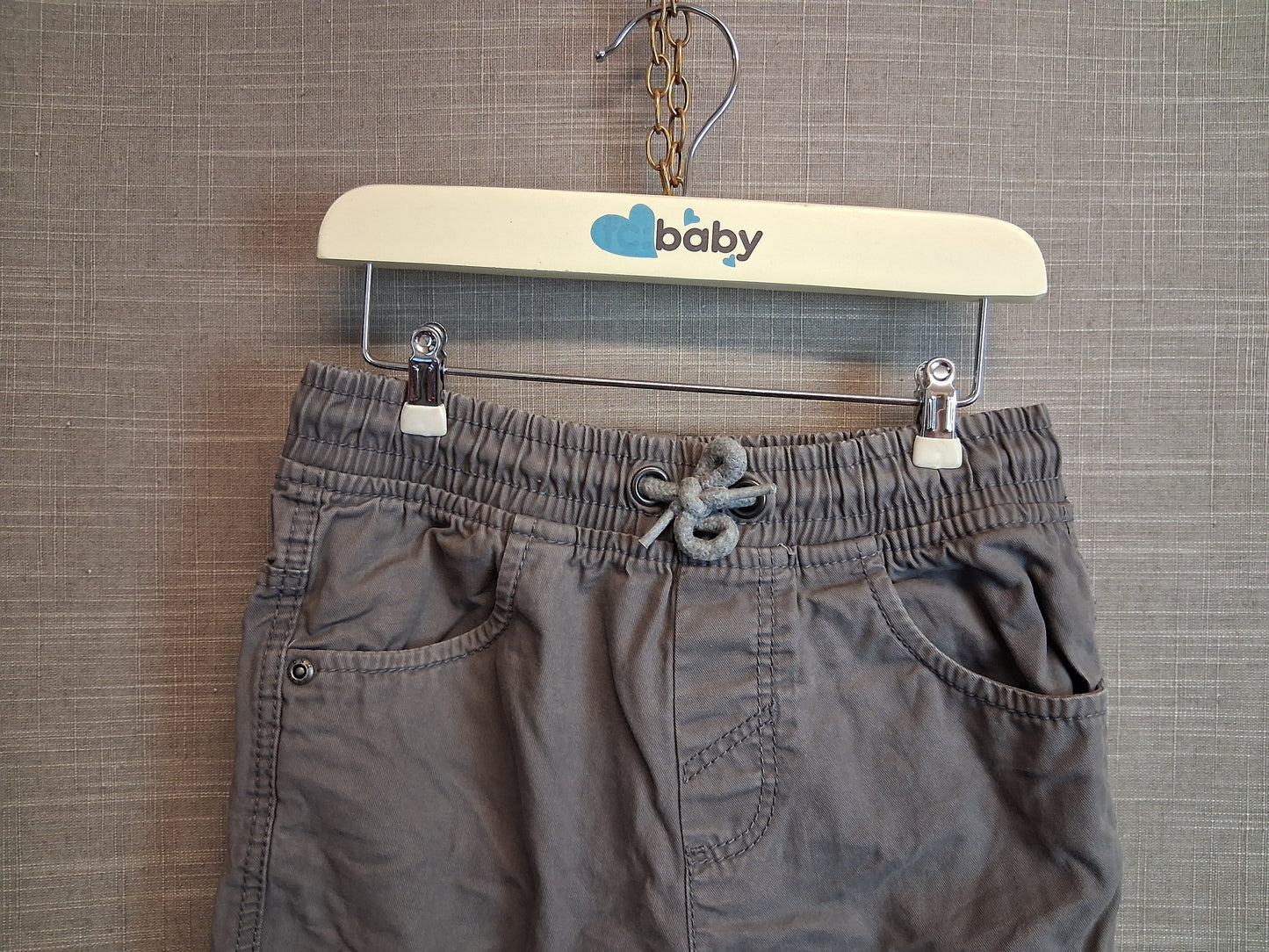 TU Boys Grey Shorts Elastic Waist Age 6 Years Cotton