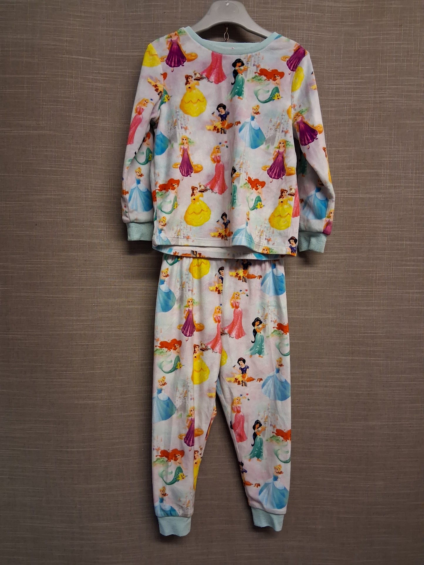 George Disney Princesses Girls Soft Plush Pyjamas PJs Set Age 2-3 Years Multicolour