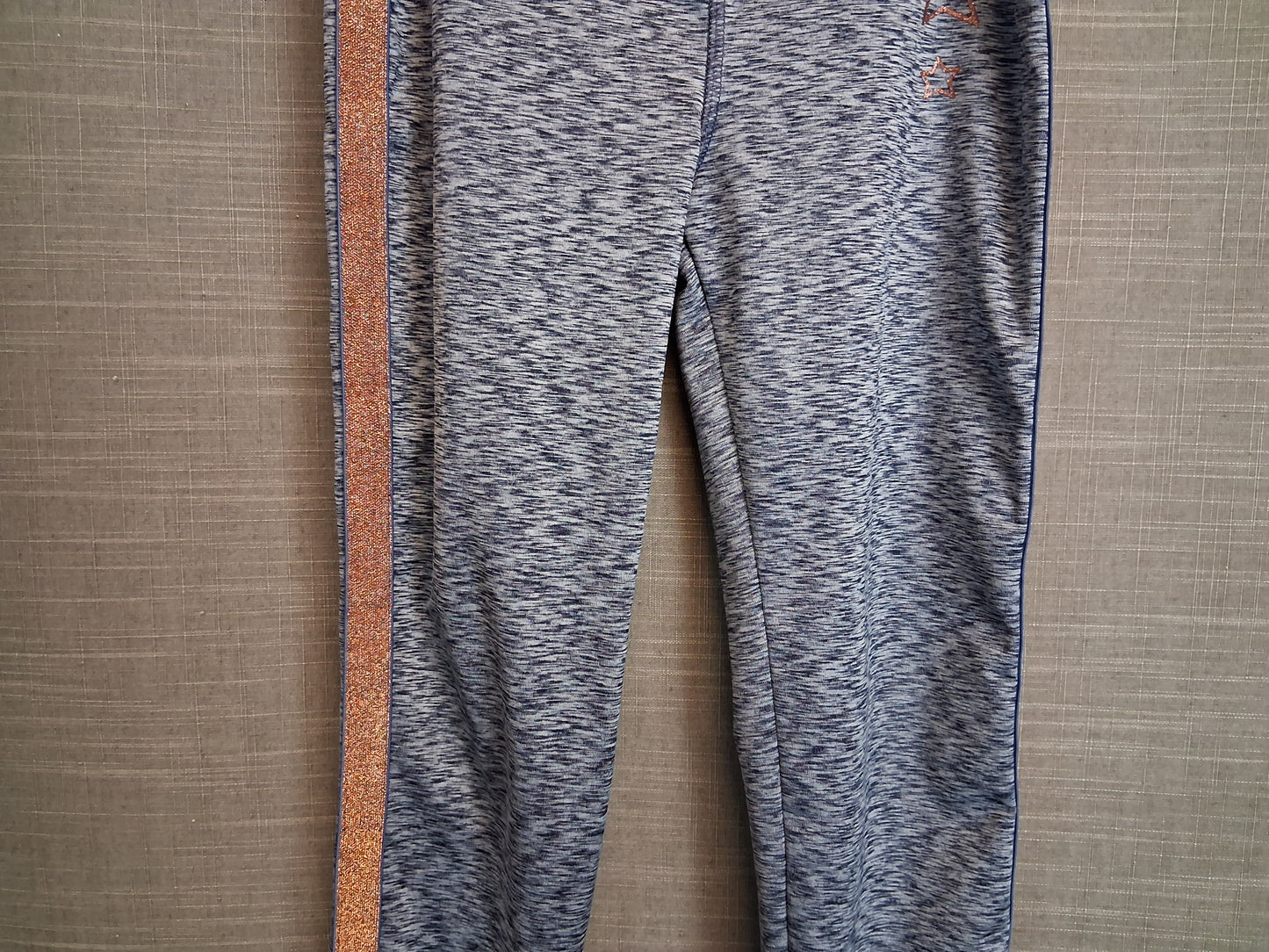 Matalan Girls Blue Leggings Age 10-11 Years Sparkly Trim