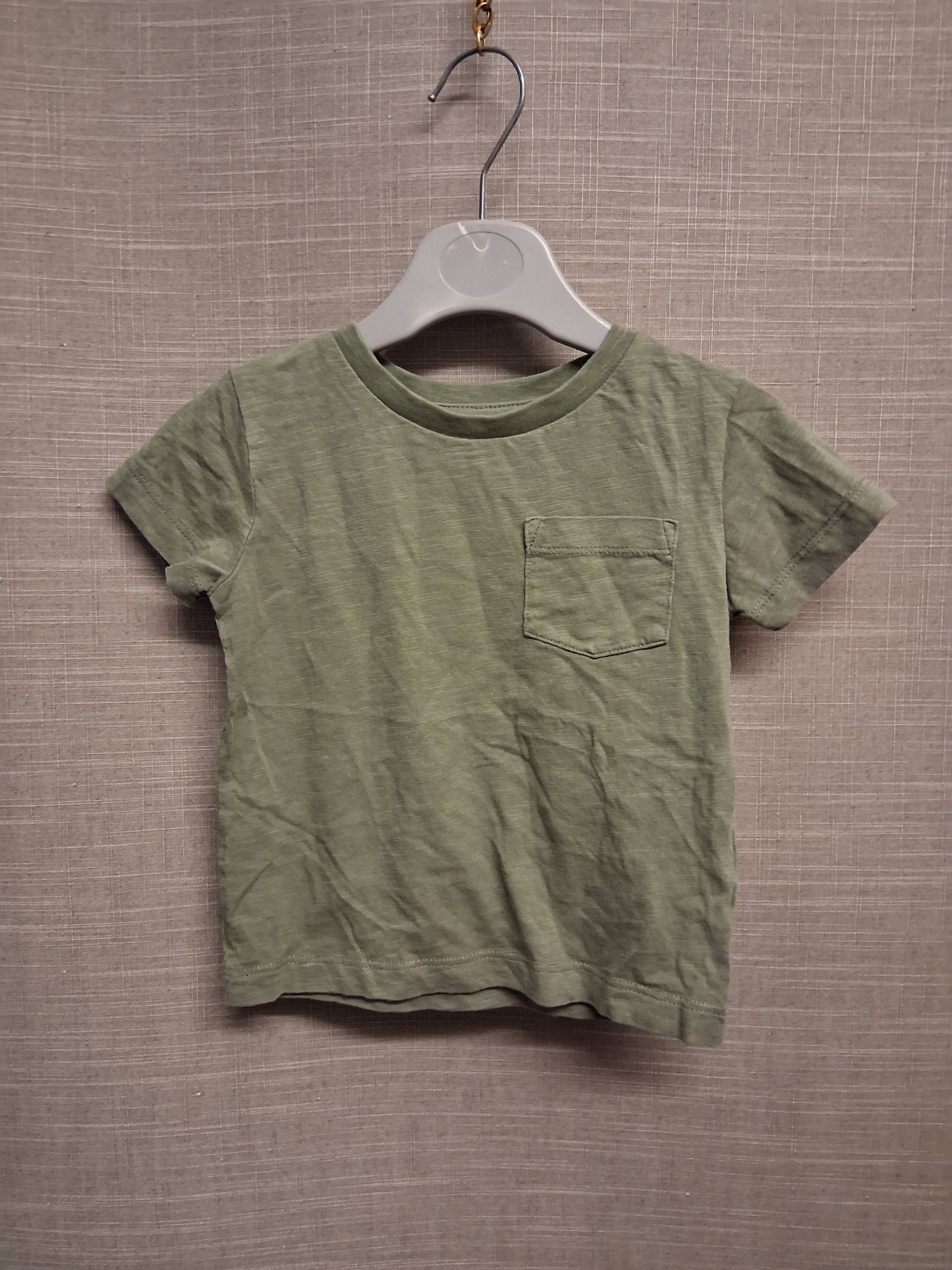 Next Boys Khaki Short Sleeve Jersey T-Shirt Age 9-12 Months