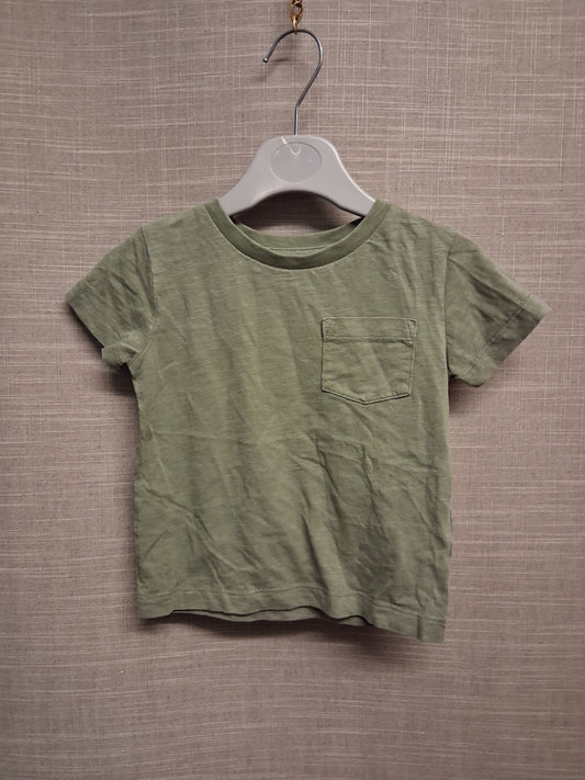 Next Boys Khaki Short Sleeve Jersey T-Shirt Age 9-12 Months