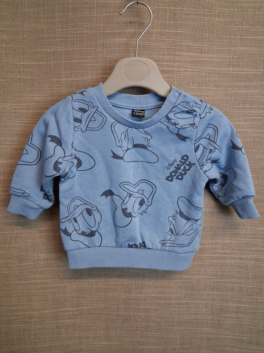 Primark Disney Donald Duck Sweater Blue Age 0-3 Months