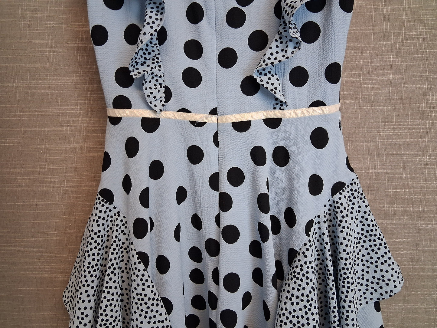 Monsoon Girls Blue Spotty Sleeveless Age 9 Years