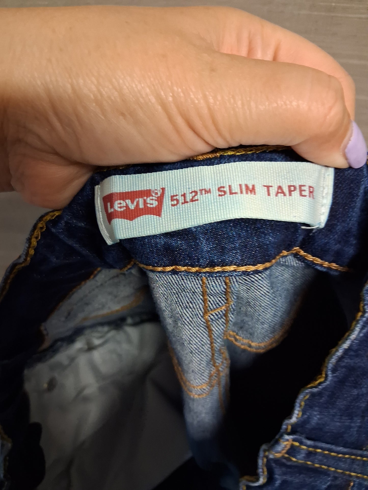 Levis 512 Slim Taper Leg Boys Denim Jeans Blue Age 12 Years