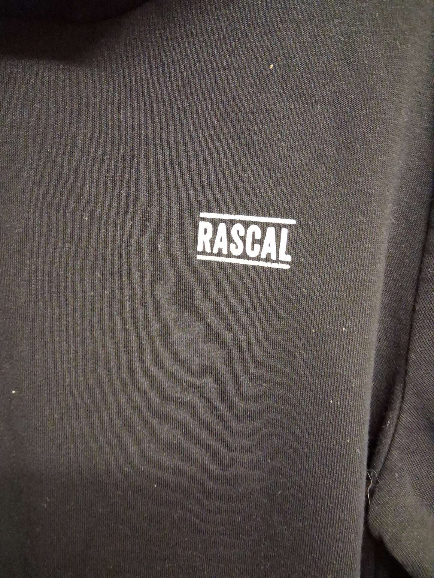 Rascal Black Jersey Hoodie Age 13-14 Years