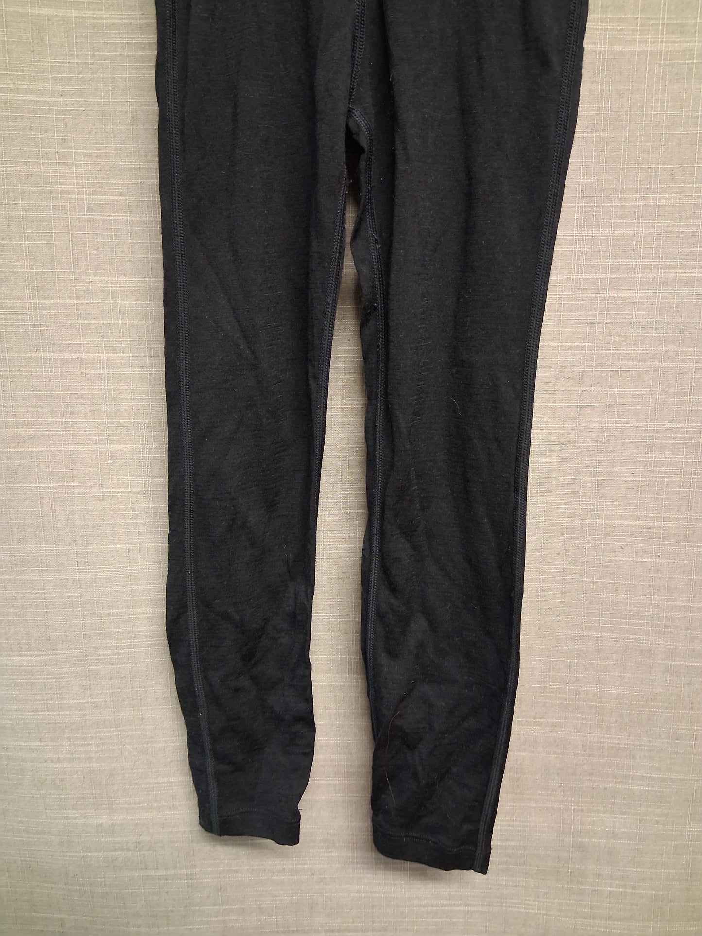 Icebreaker Merino 200 Leggings Girls 100% Merino Wool Elastic Waist Age 6 Years Black