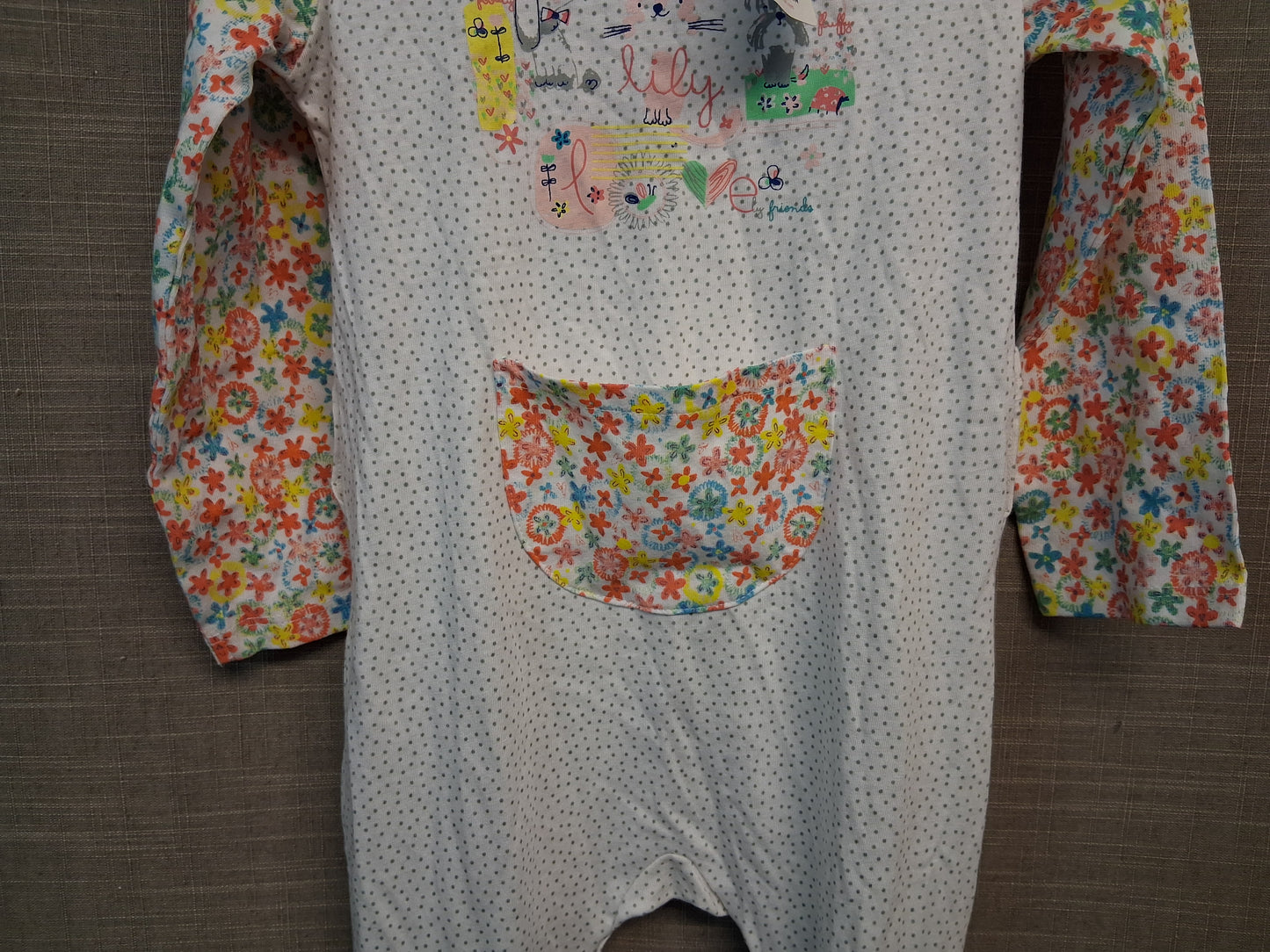 Yatsi Baby Designer Girls Sleepsuit Multicolour Floral All in One Age 24 Months New
