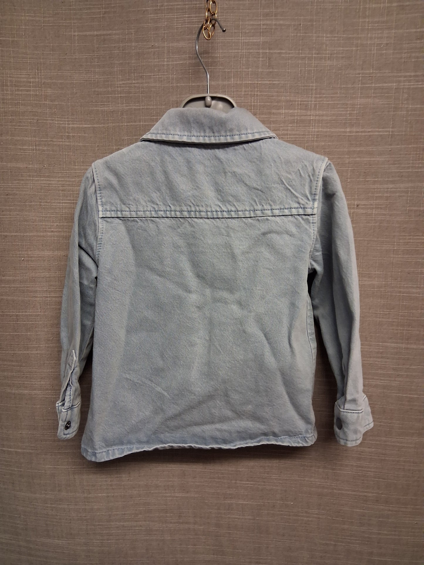 F&F Boys Blue Denim Long Sleeve Shirt Age 18-24 Months