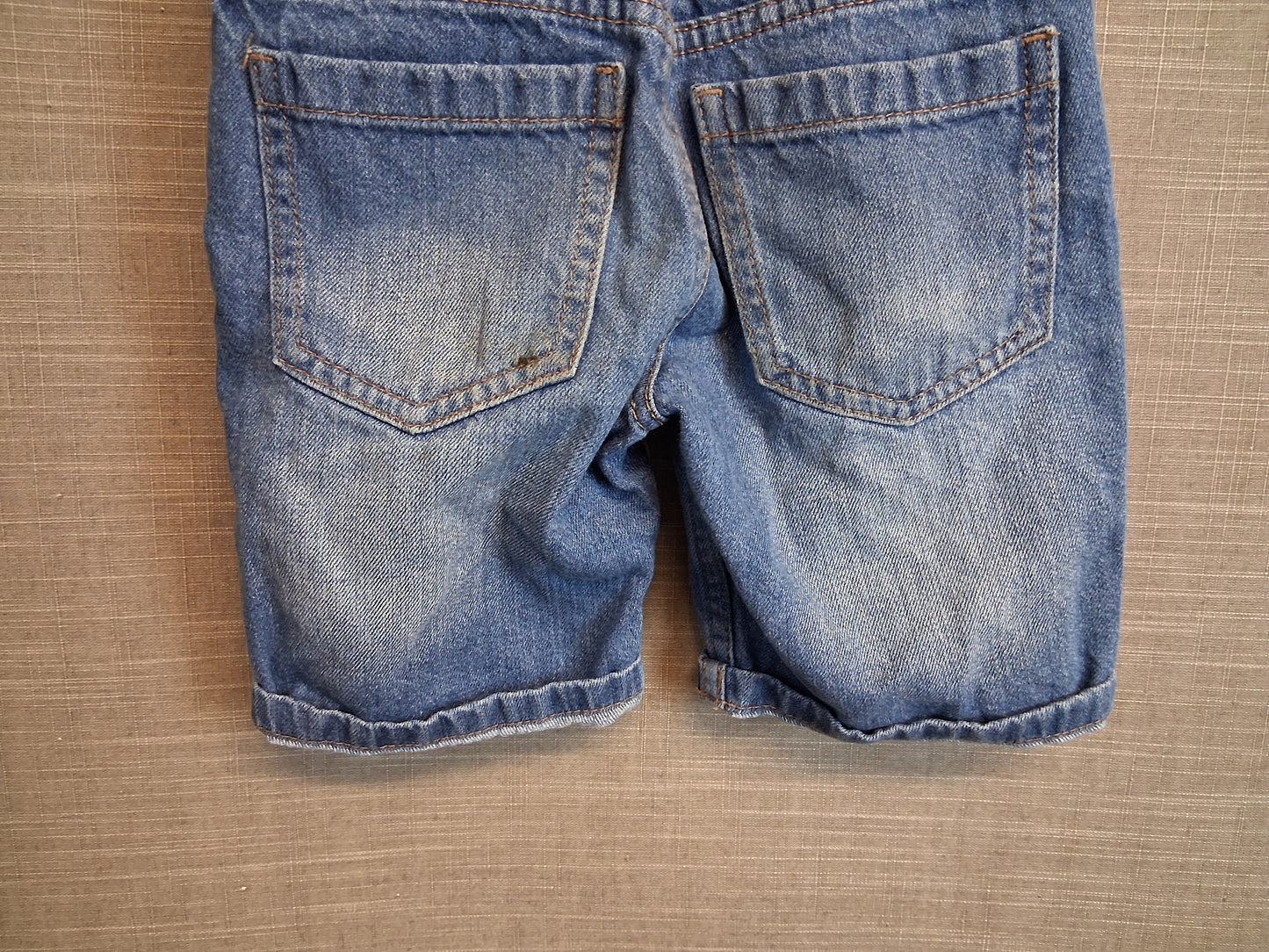 F&F Boys Blue Denim Shorts Jorts Age 4-5 Years