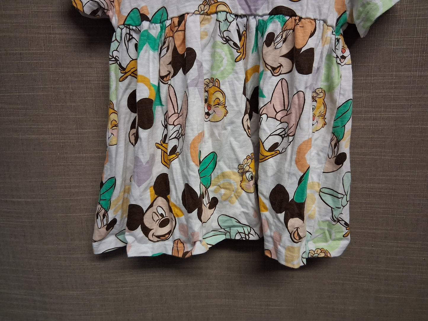 Next Disney White Short Sleeve Jersey T-Shirt Dress Age 12-18 Months
