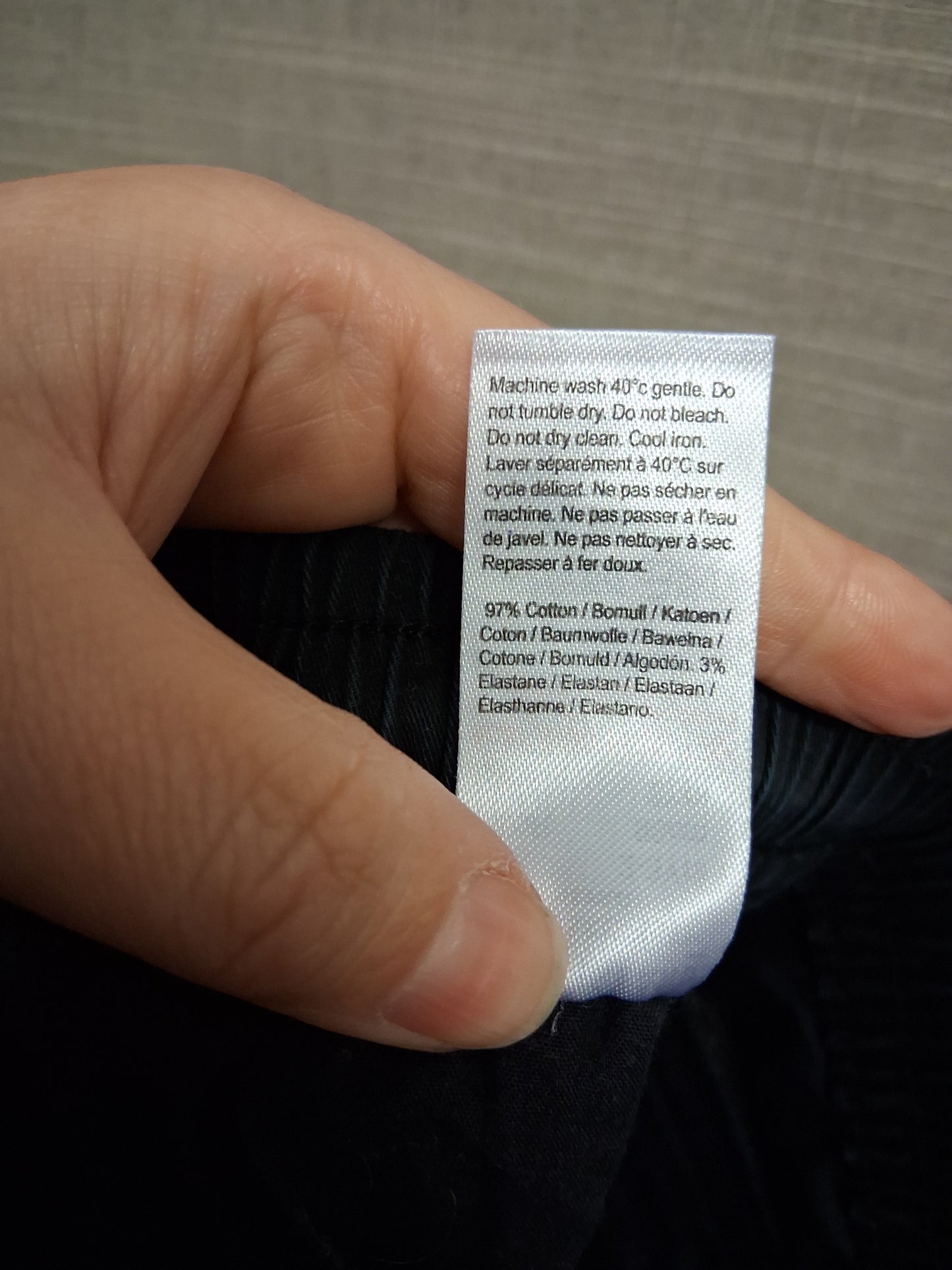 River Island Black Cargo Trousers Age 2-3 Years