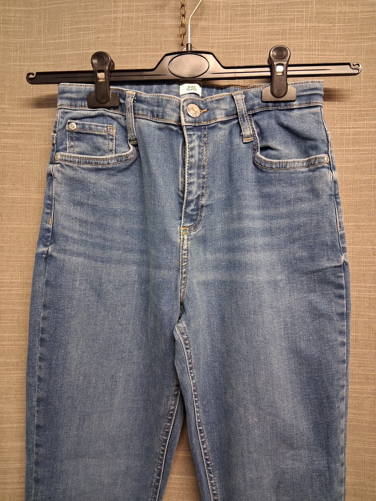River Island Girls Blue Denim Bootcut Jeans Age 13/14 Years