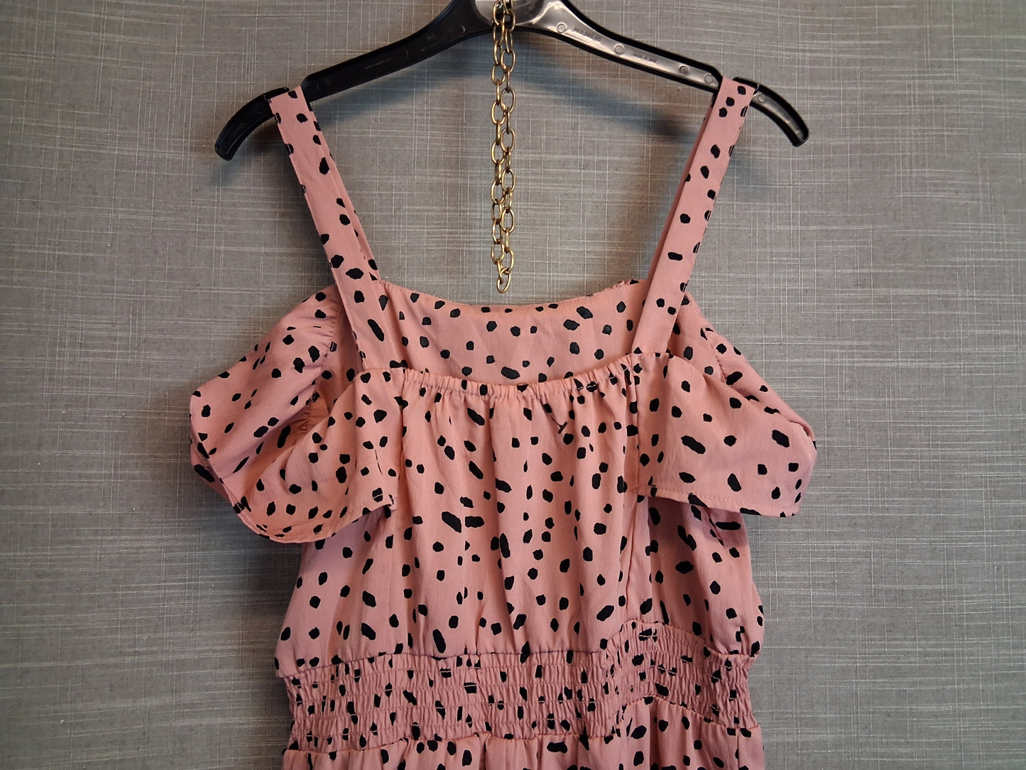 Primark Girls Pink Spotty Playsuit Age 10-11 Years