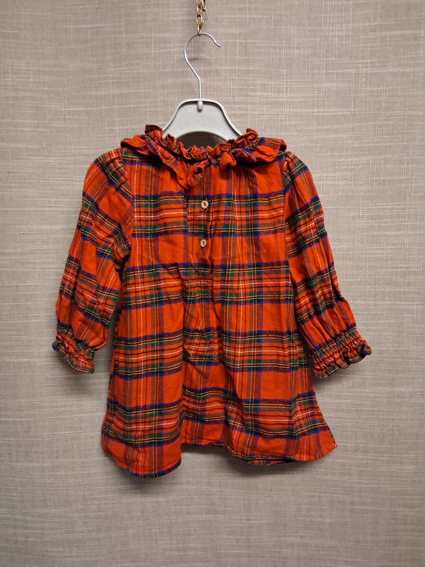Next Girls Red Tarten A Line Dress Traditional Age 12-18 Months