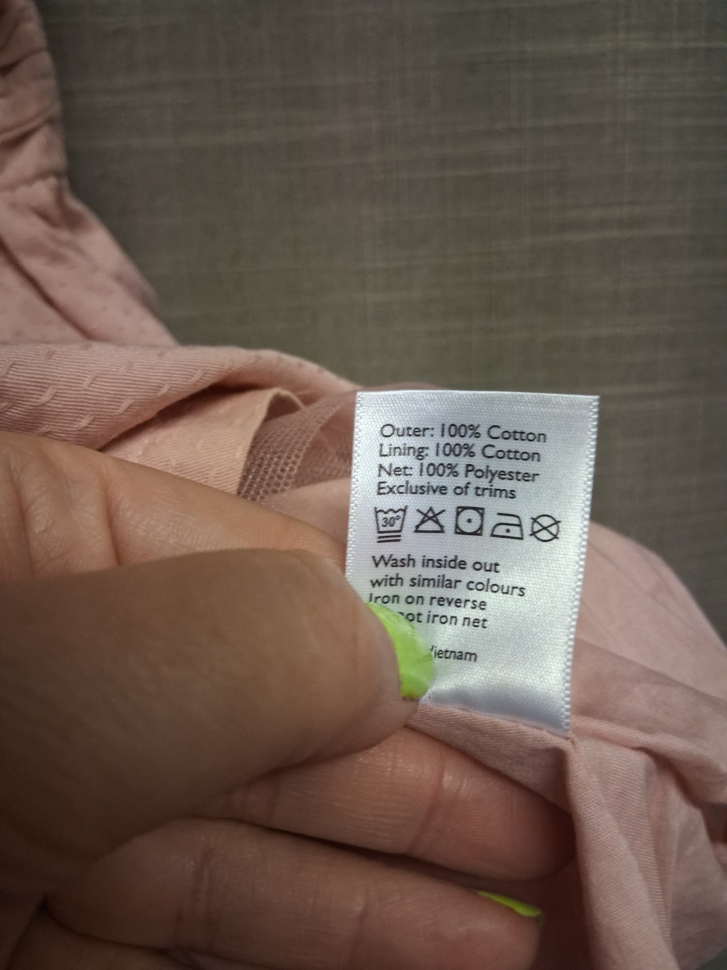 John Lewis Heirloom Dusky Pink 100% Cotton Party Dress Age 2-3   Years