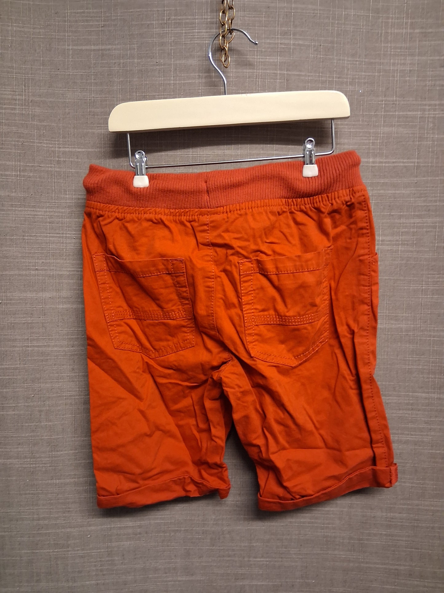 TU Boys Red Orange Shorts 100% Cotton Age 5-6 Years
