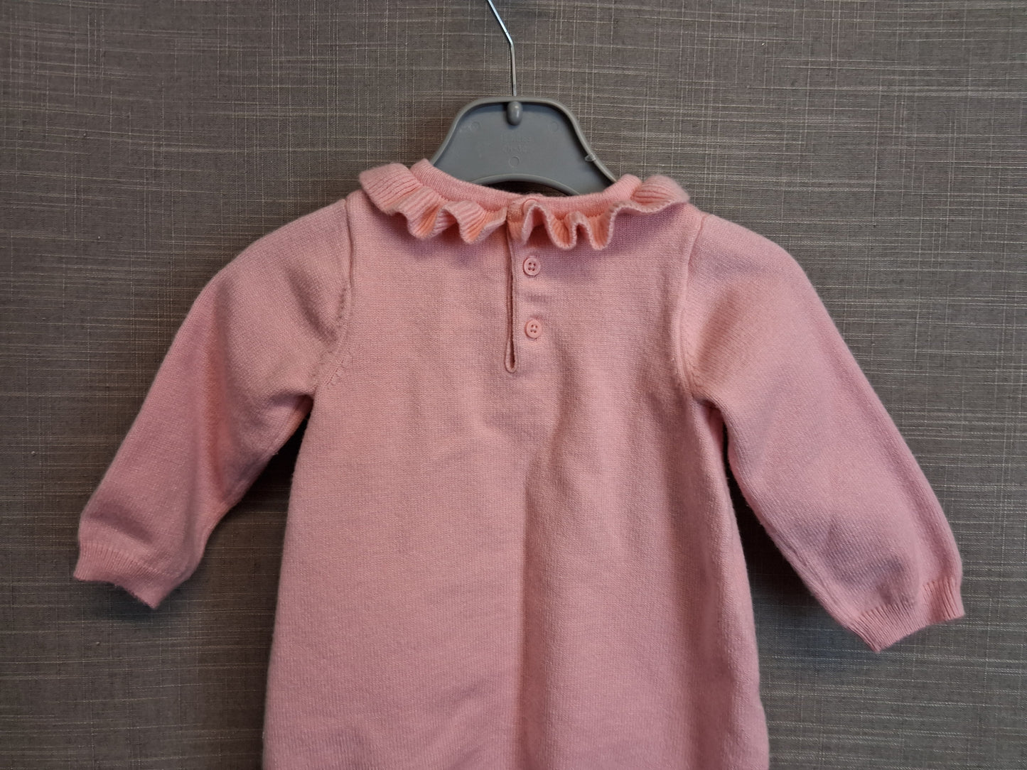 Nutmeg Girls Pink Bunny Jumper Dress Age 3-6 Months