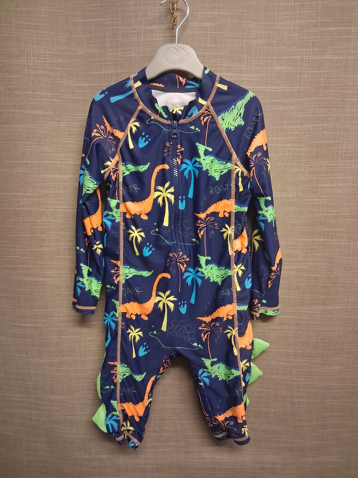 Originals Boys Dinosaur One Piece UV Swimsuit Age 4-5 Years