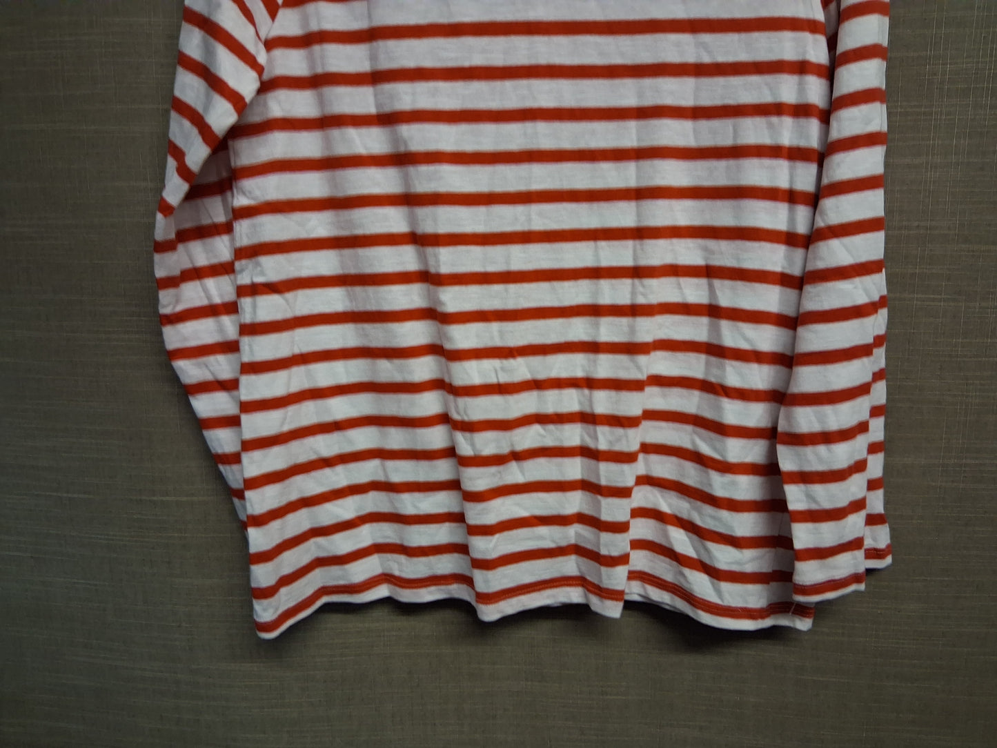 Next Girls Crew Neck Long Sleeve T-Shirt Red White Stripe Age 15 Years