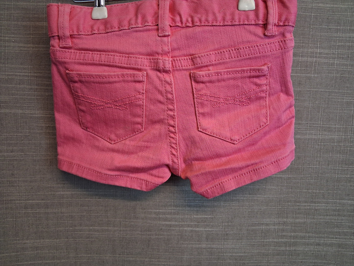 GAP Girls Pink Denim Shorts Age 12-18 Months Adjustable Waist