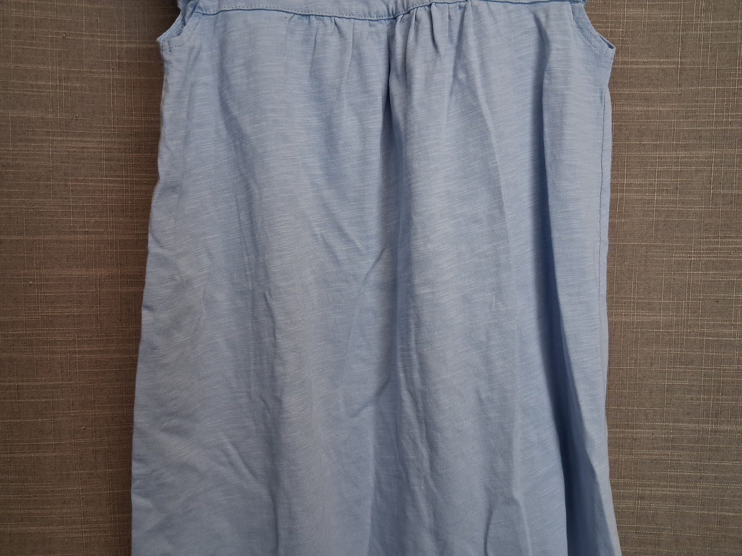 F&F Light Blue Sleeveless A Line Jersey Dress Age 6-7 Years