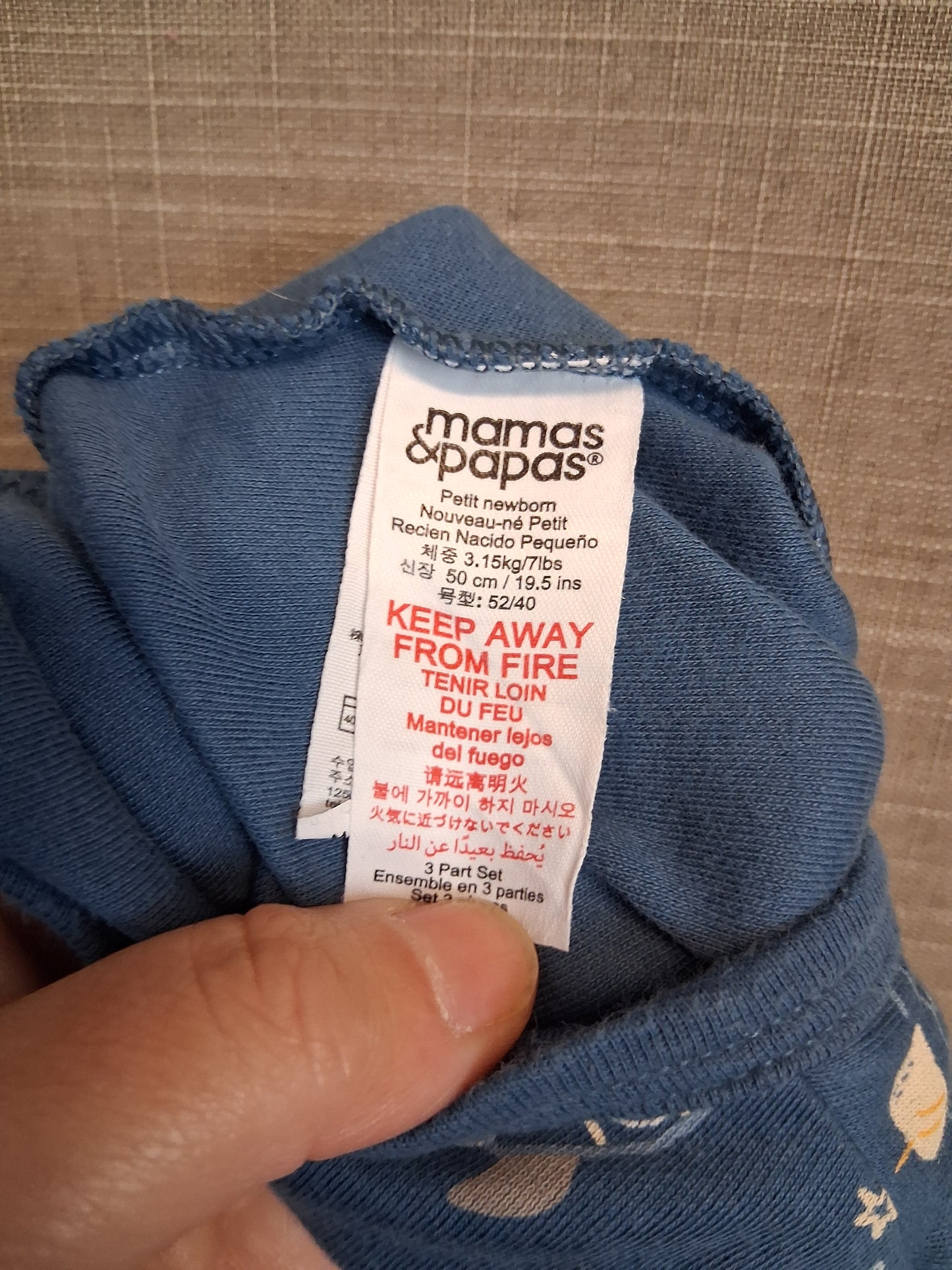 Tiny Baby Sleepsuit Rompers x 2 Jersey