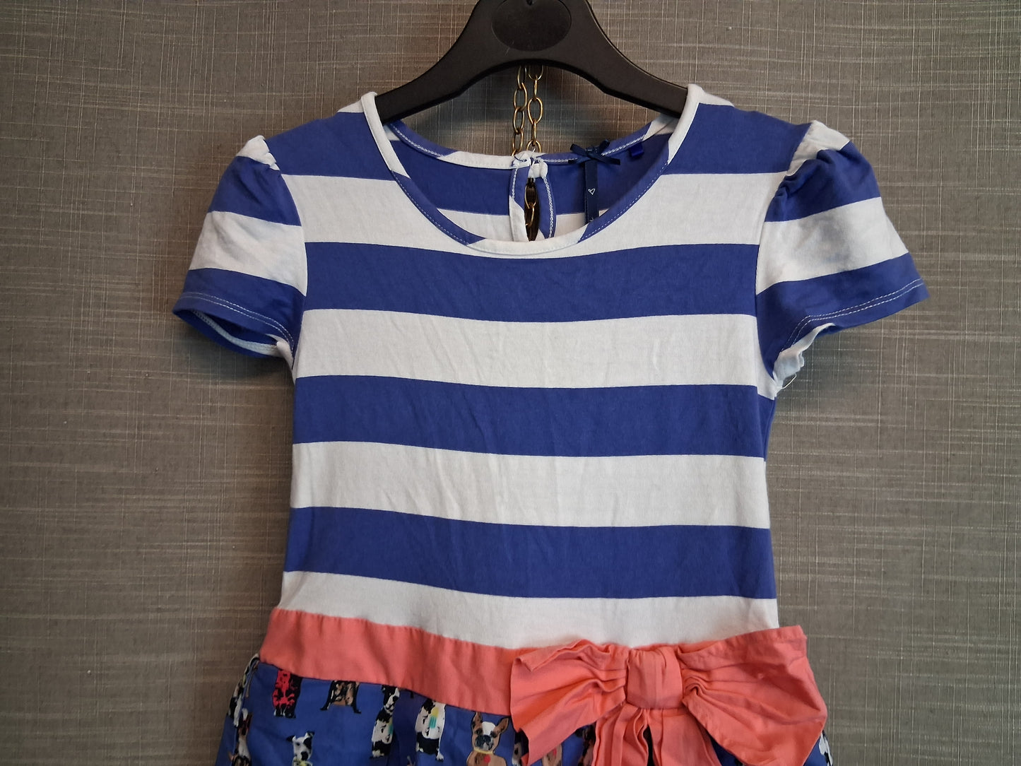 Next Girls Multicolour Dog Theme   Dress Age 8-9 Years