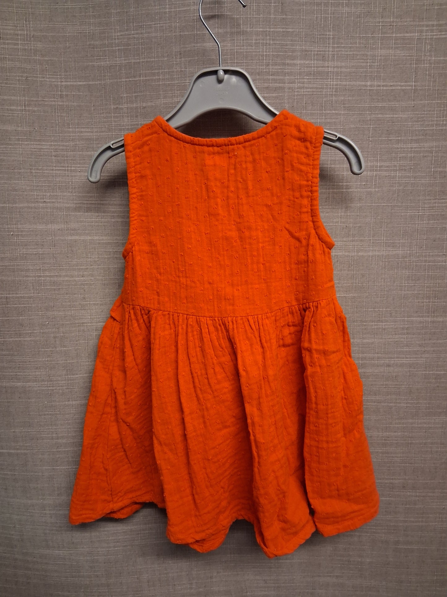 Next Girls Red 3D Strawberry Motif Sleeveless A Line Dress Age 12-18 Months