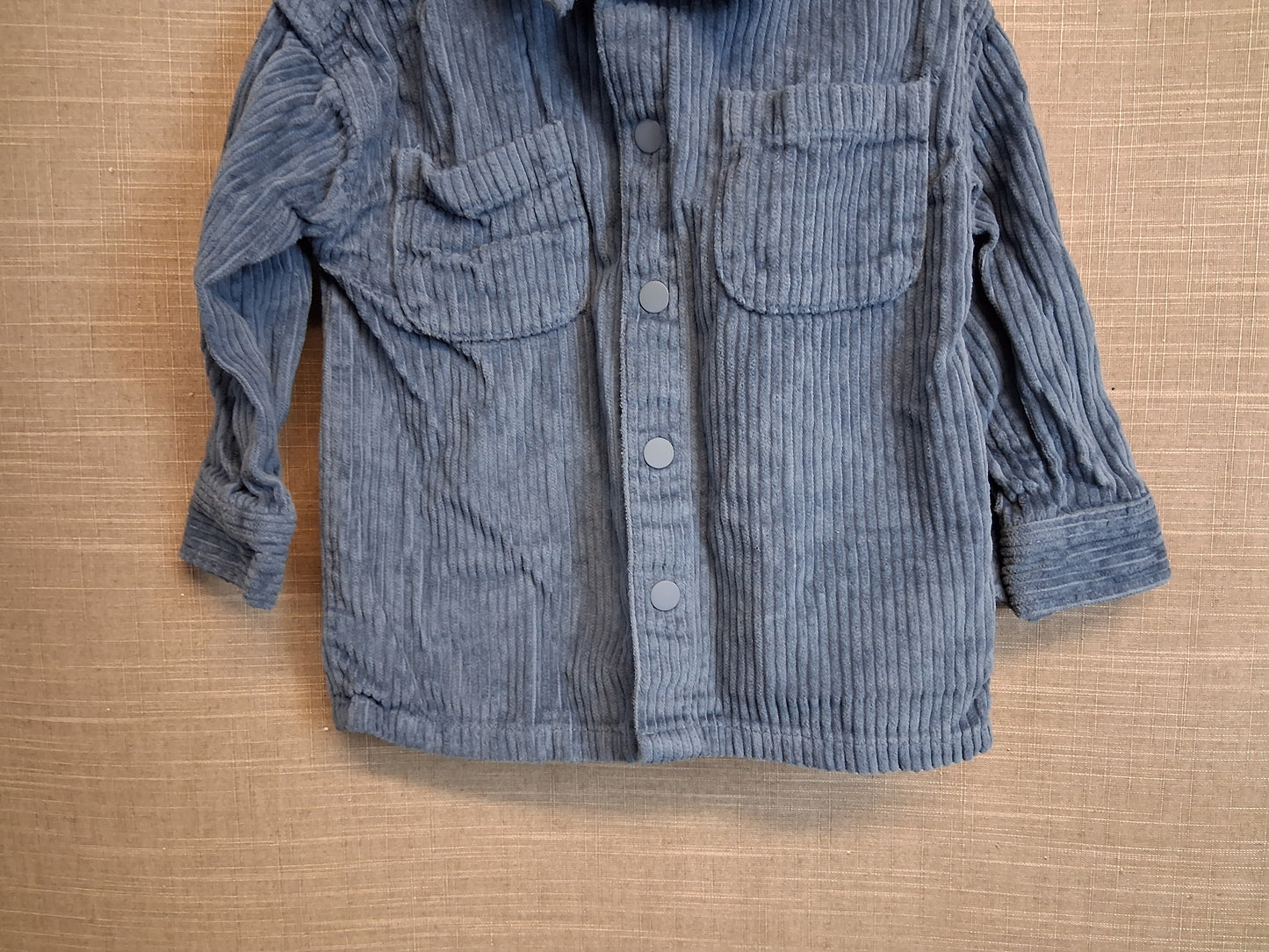 Nutmeg Corduroy Shacket Blue Age 18-24 Months 100% Cotton