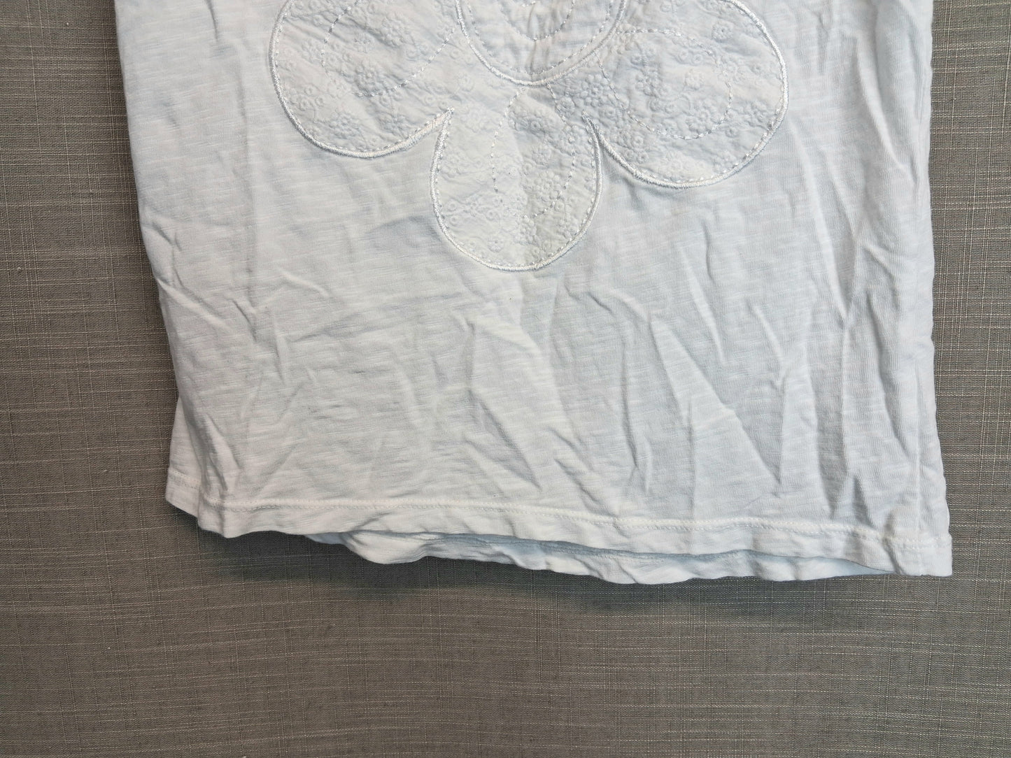 Nutmeg White Sleeveless Jersey T-Shirt Age 9-10 Years