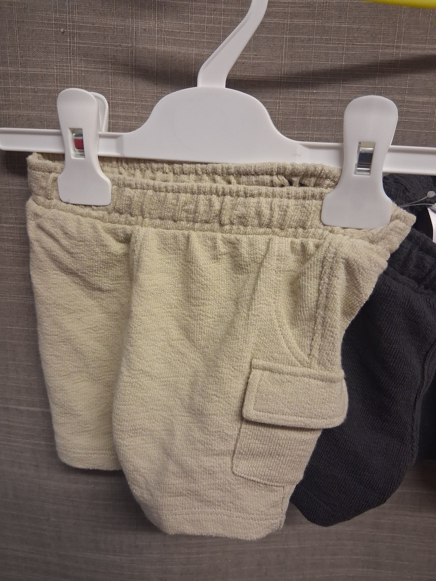 Next Boys Shorts Jersey Pack of 3 New Beige Grey Age 0-3 Months