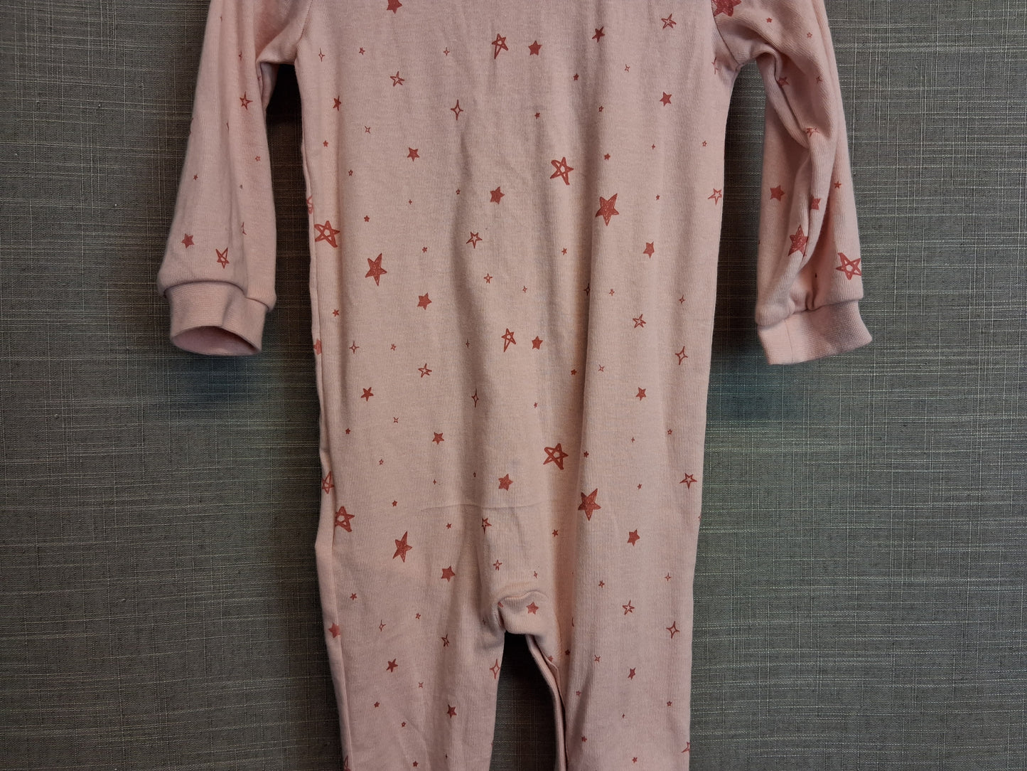 Luliput Sleepsuit Pink Star Print Age 6-9 Months