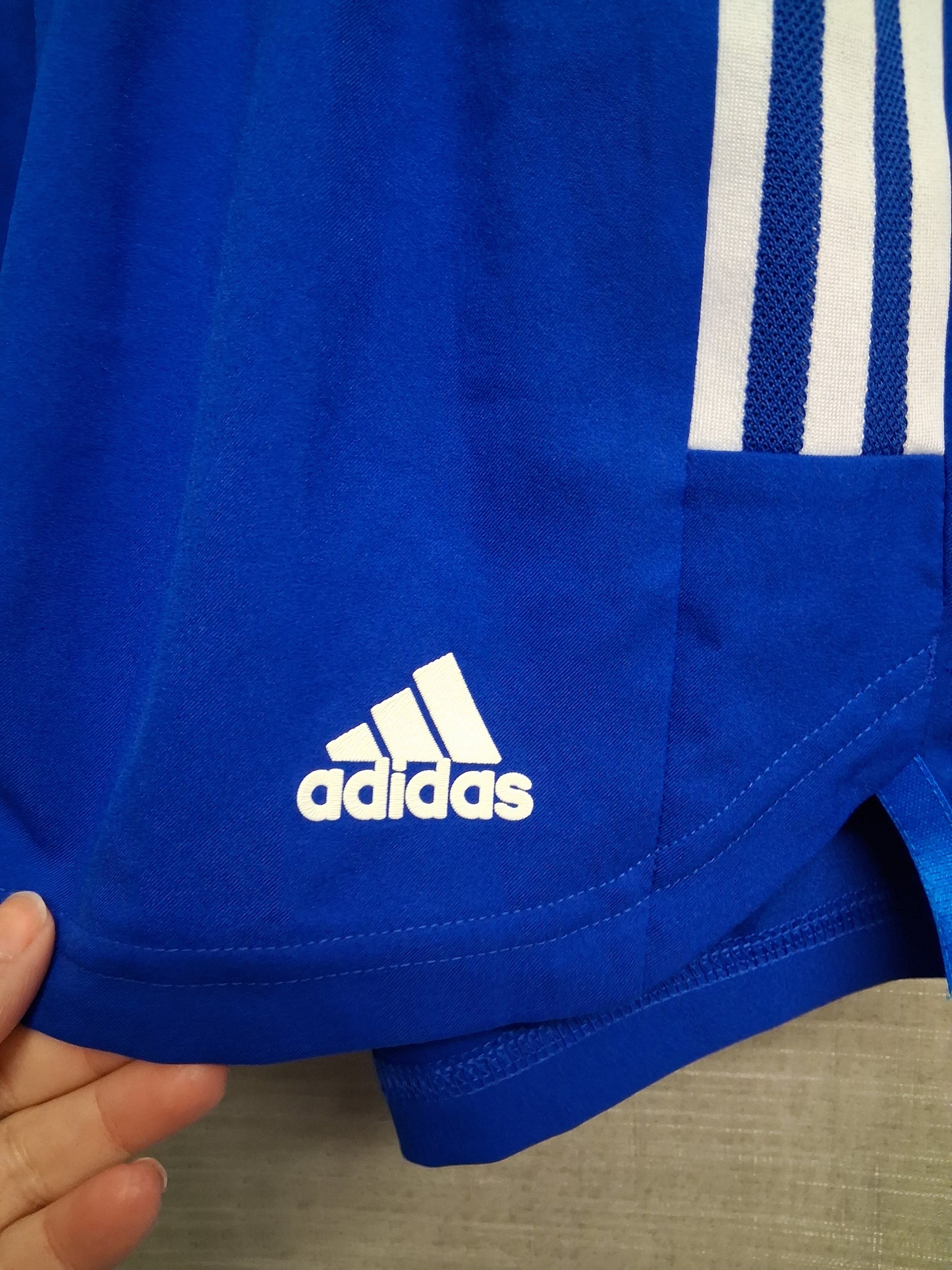 Adidas Girls Running Shorts Blue Size XS Size 4-6 Ladies