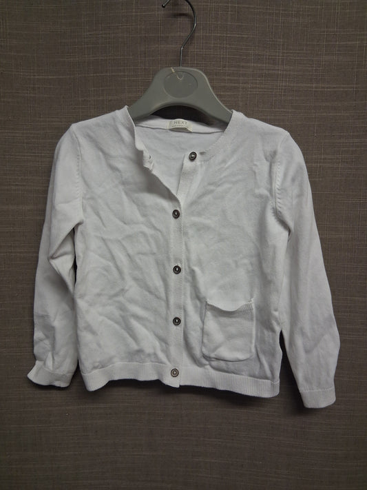 Next Girls White Cardigan Age 2-3 Years