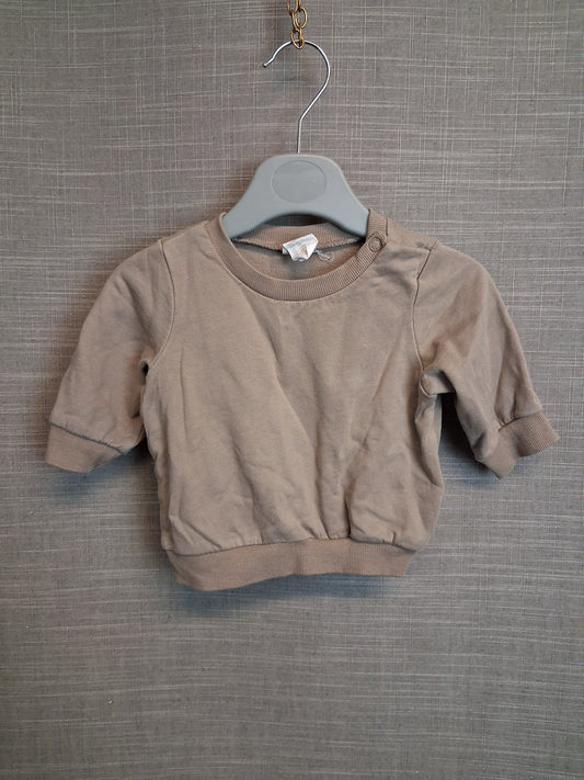H&M Boys Brown Sweater Jumper Age Newborn